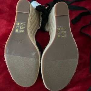 J.Crew Black Wedges